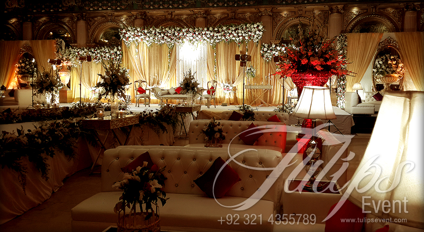 Grand Walima Stage Decoration Setup Planner in Lahore Pakistan 02