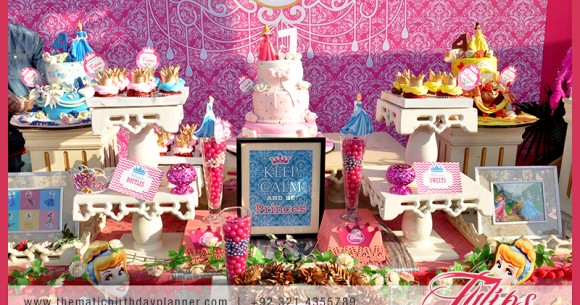 Princess theme party Setup