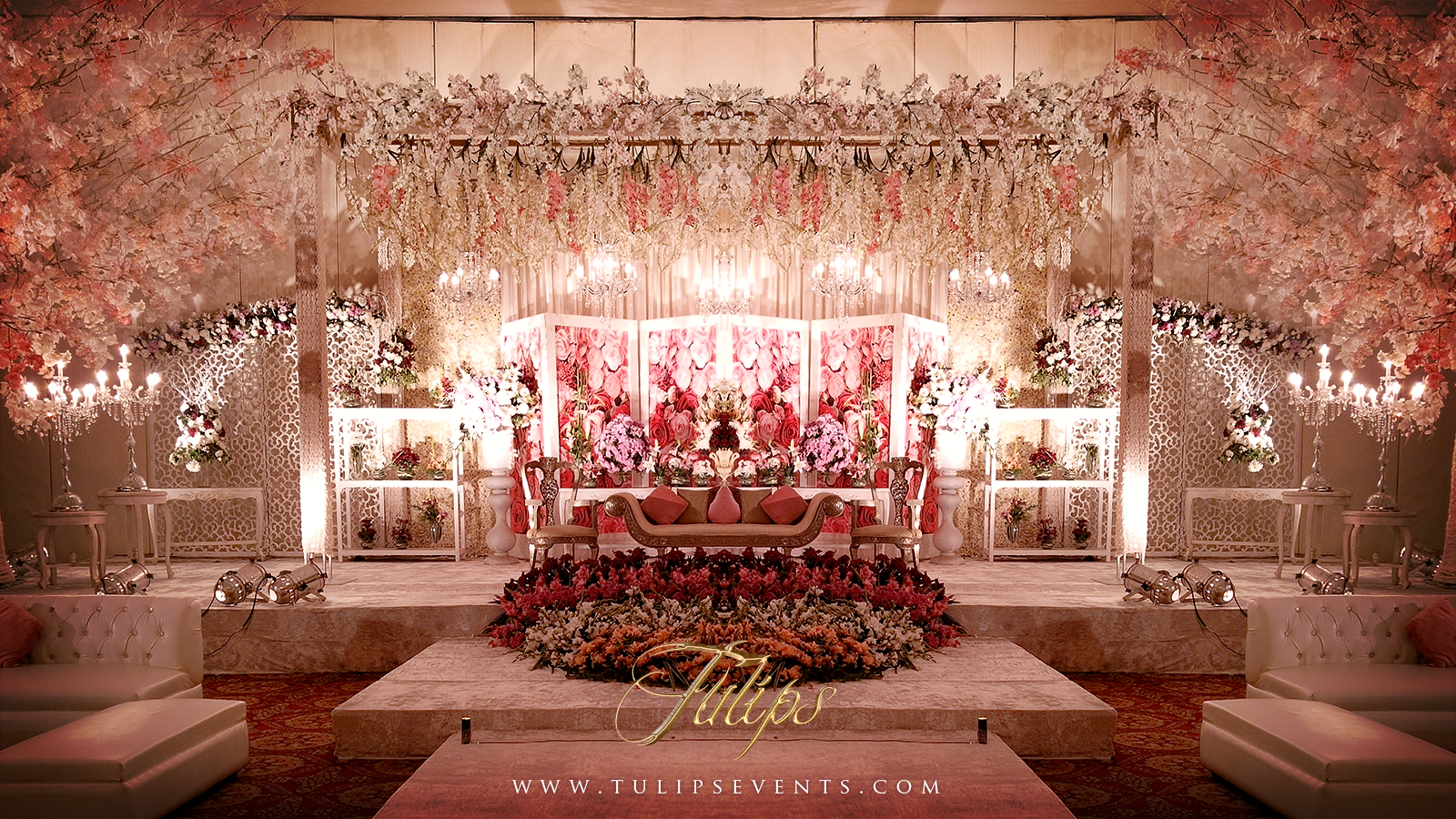 Top Wedding Stages of 2016 by Tulips Events Management in Pakistan