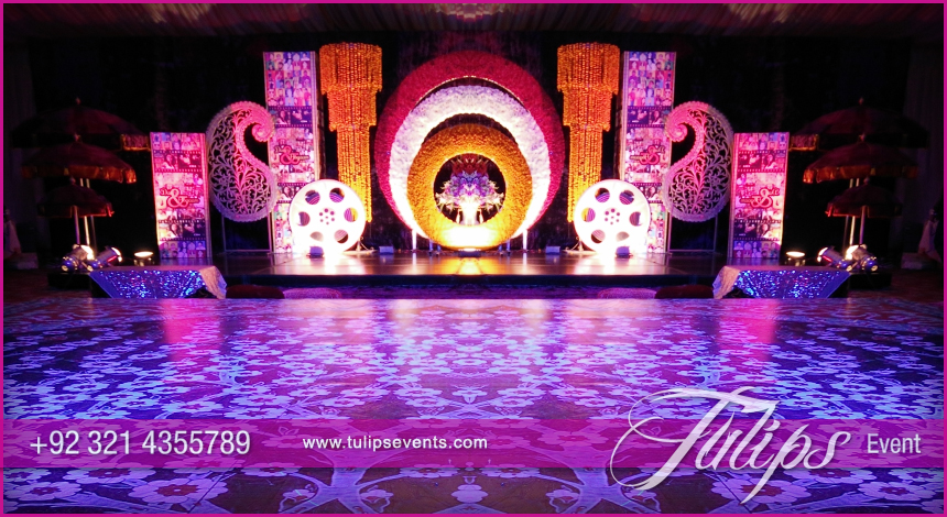 Bollywood Night Mehendi Theme Stage Decoration Ideas In Pakistan 14 Tulips Event Management