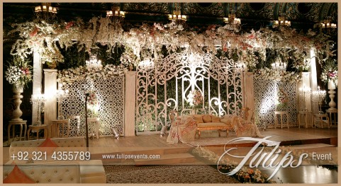 Fairy wedding gate stage