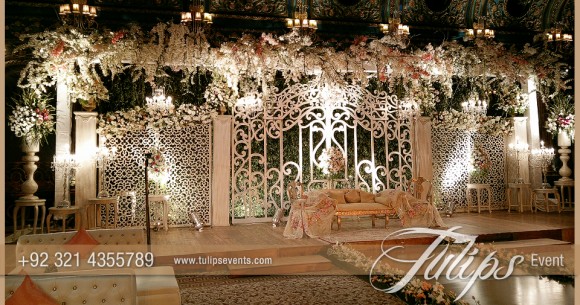 Fairy wedding gate stage