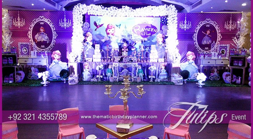 Sofia Themed Birthday Planner Tulips Event Management