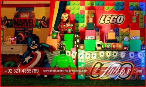 Lego Marvel Themed Party