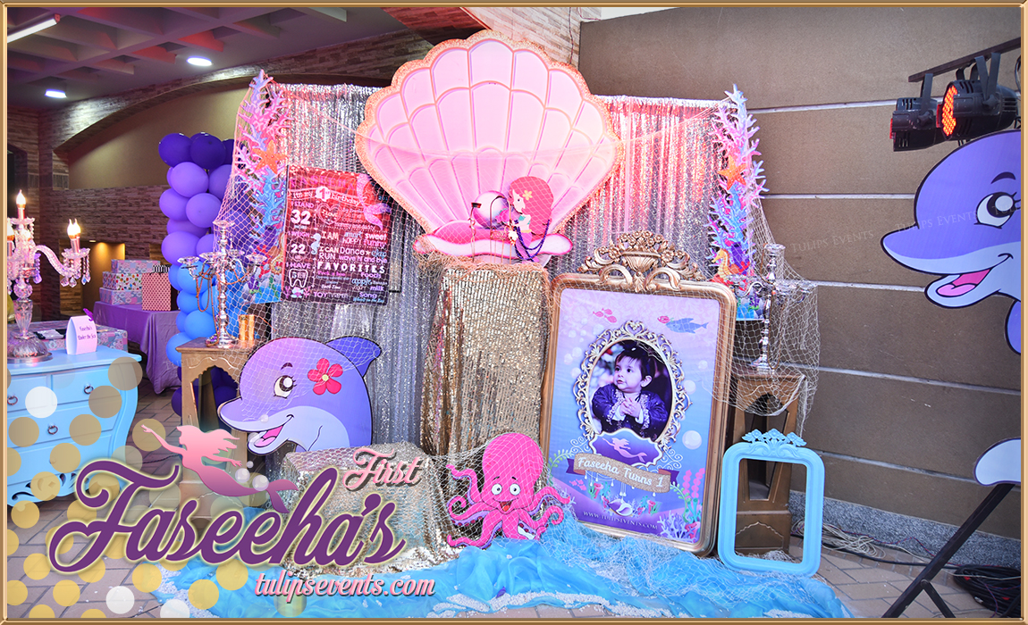 Little mermaid birthday party theme decoration ideas in Pakistan (19)
