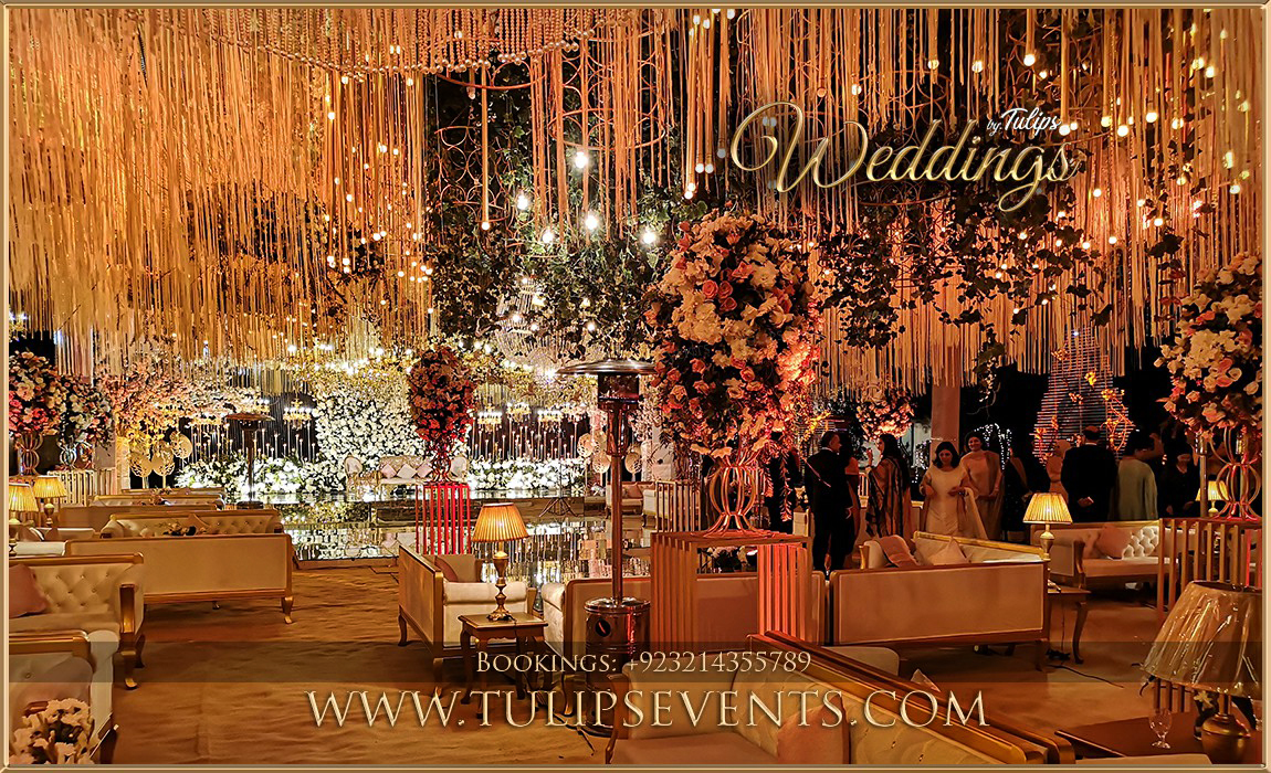 Amazing Pakistani Walima ceilings decor by Tulips Events (13)