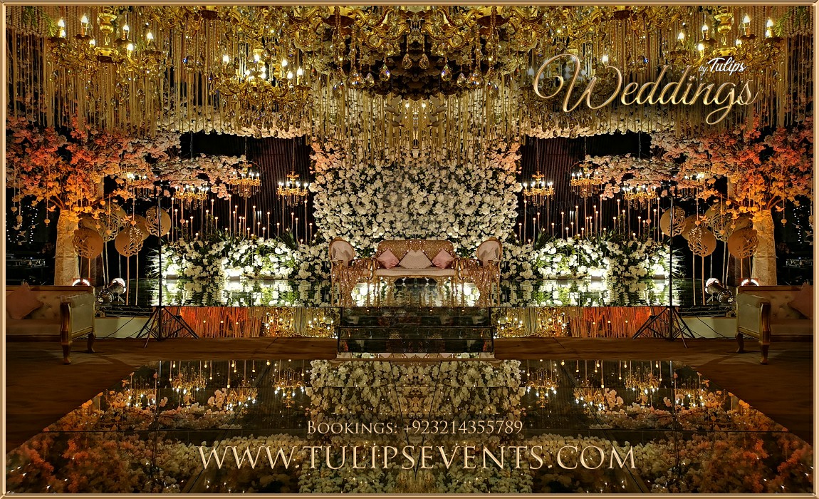 Amazing Pakistani Walima ceilings decor by Tulips Events (24)