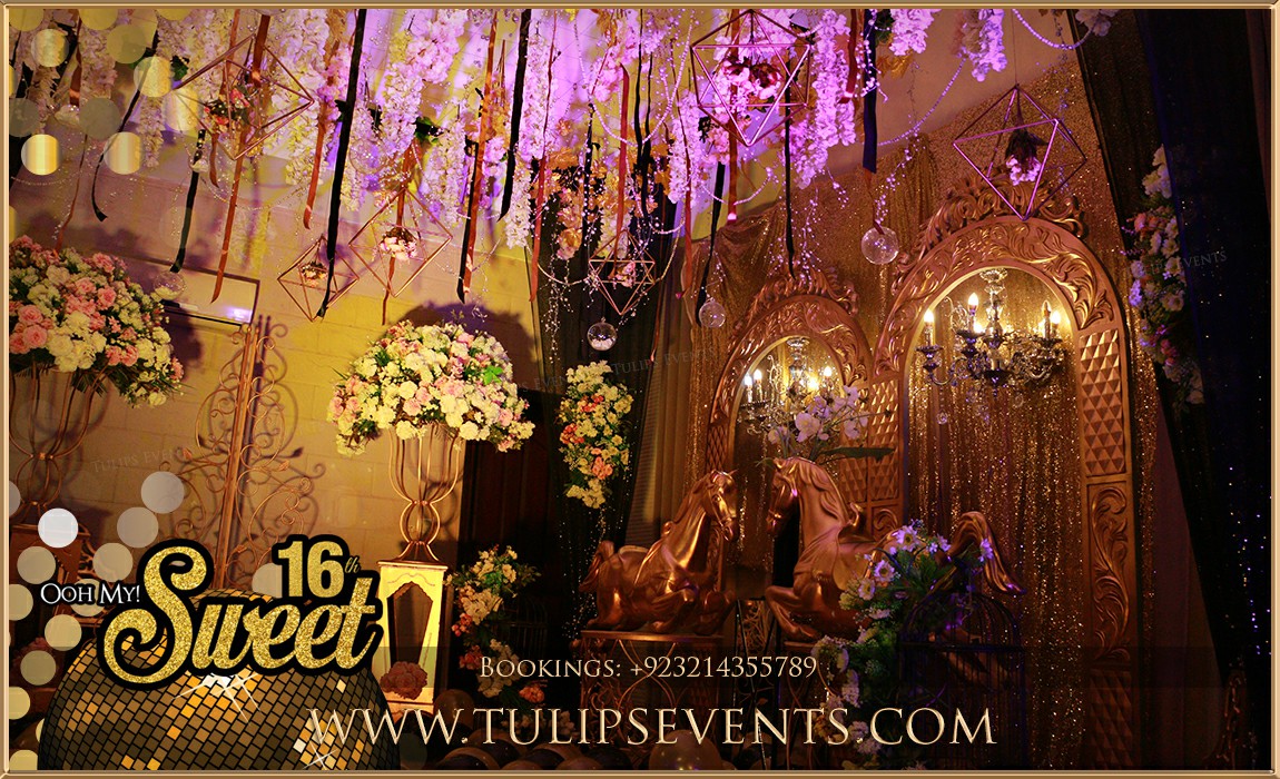 Black and Gold Theme Party Decoration ideas in Pakistan (6)