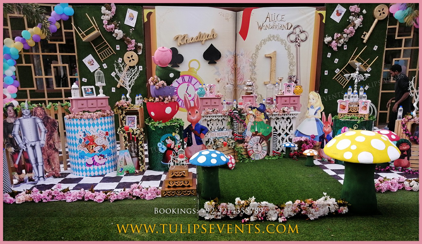 Alice In Wonderland Party Ideas In Pakistan 1 Tulips Event Management