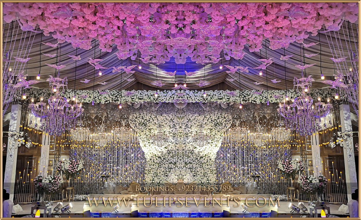 blue oceans walima decorations stage setup ideas in Pakistan (1)