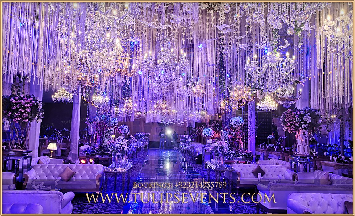 blue oceans walima decorations stage setup ideas in Pakistan (10)