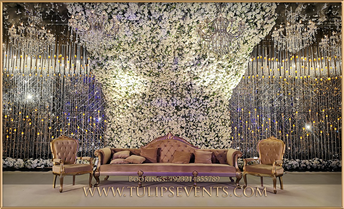 blue oceans walima decorations stage setup ideas in Pakistan (13)