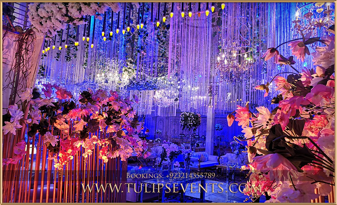 blue oceans walima decorations stage setup ideas in Pakistan (24)