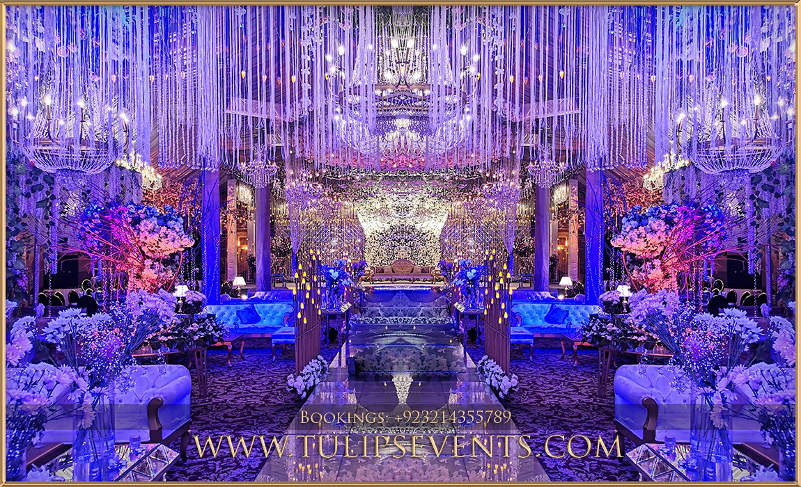 blue oceans walima decorations stage setup ideas in Pakistan (28)