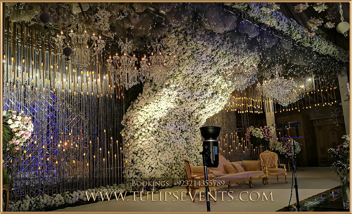 blue oceans walima decorations stage setup ideas in Pakistan (5)