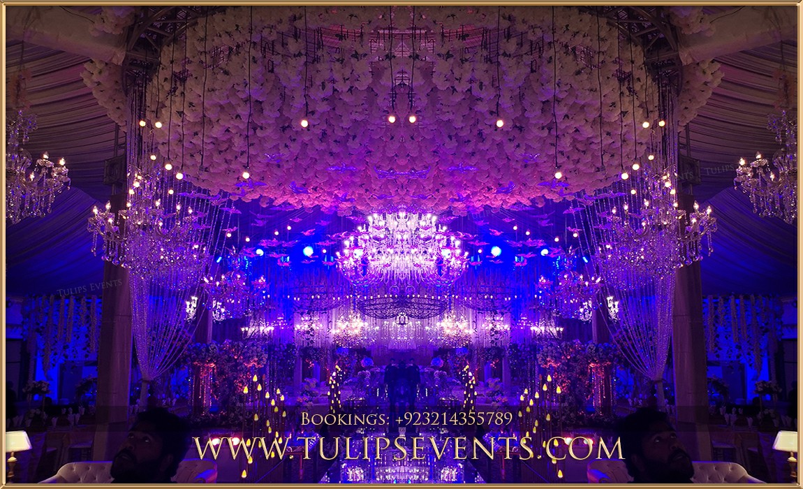 blue oceans walima decorations stage setup ideas in Pakistan (9)
