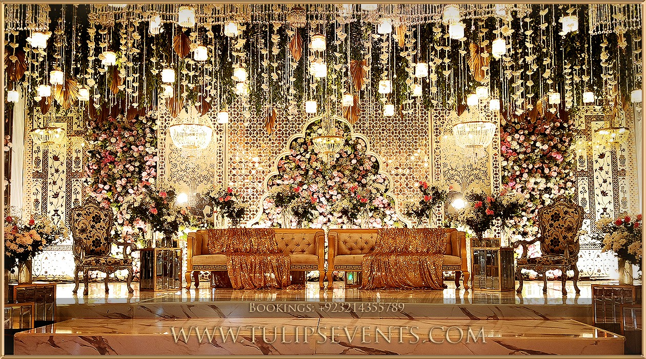 Mughal Art walima theme decoration tulips events (12)