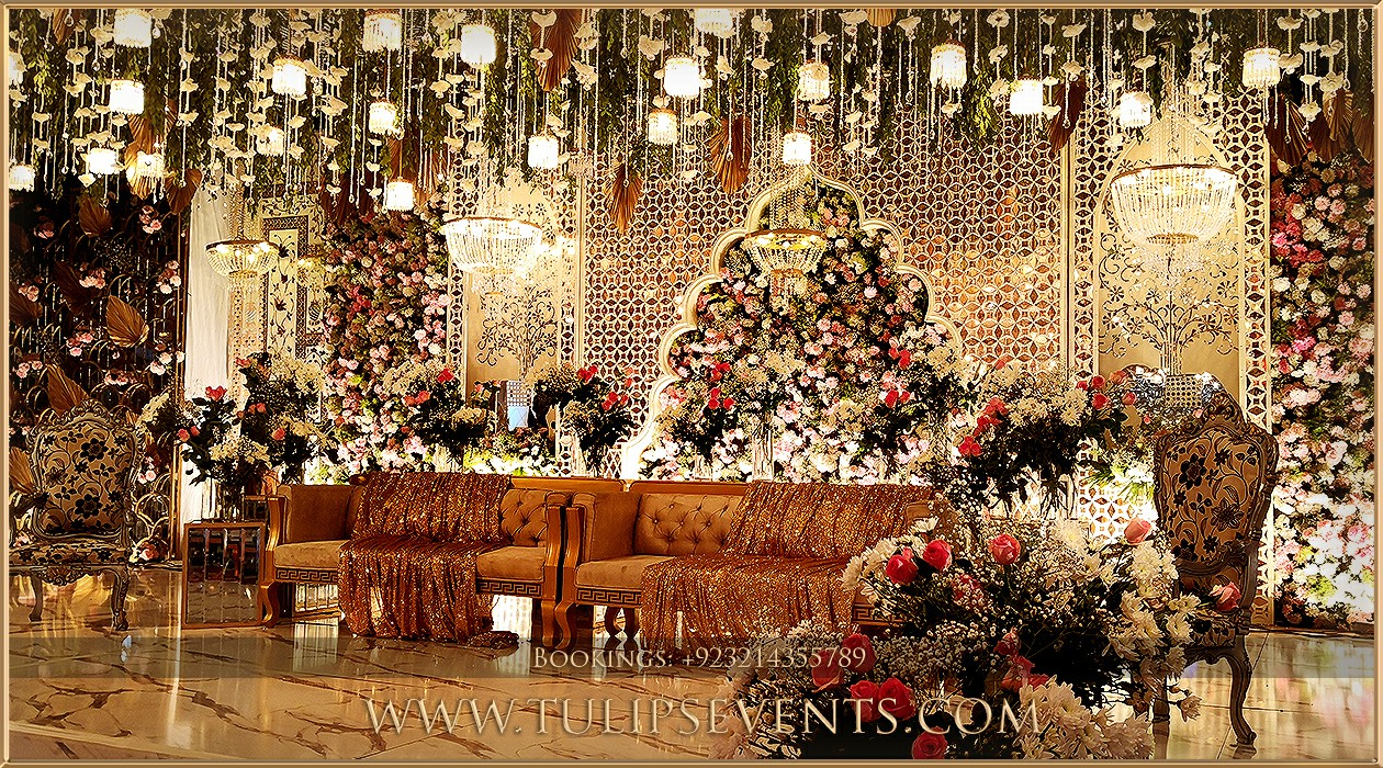 Mughal Art walima theme decoration tulips events (19)