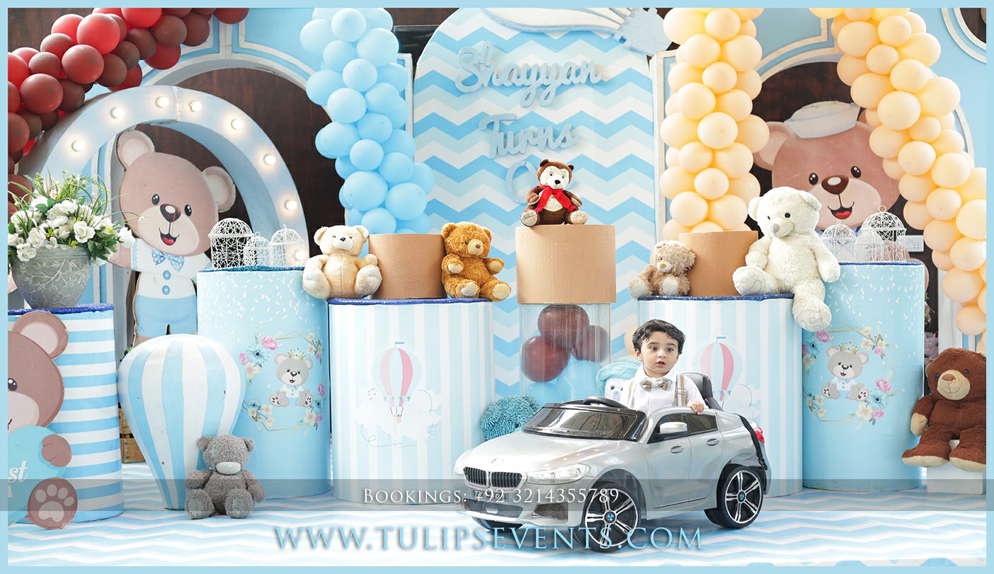 teddy bear 1st Birthday Theme decor tulips events (5)